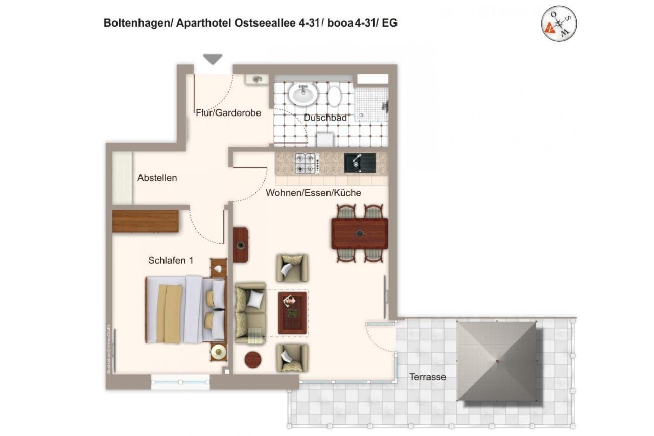 Aparthotel Ostseeallee Aparthotel Ostseeallee 4-31 Boltenhagen  Extérieur photo